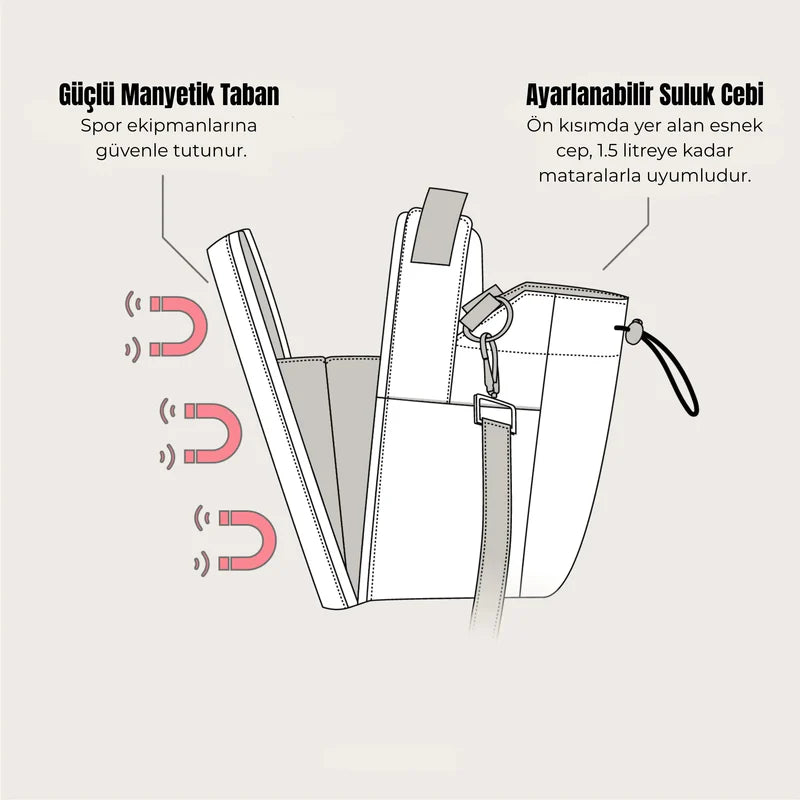 MAGZONA™  Manyetik Spor Çantası